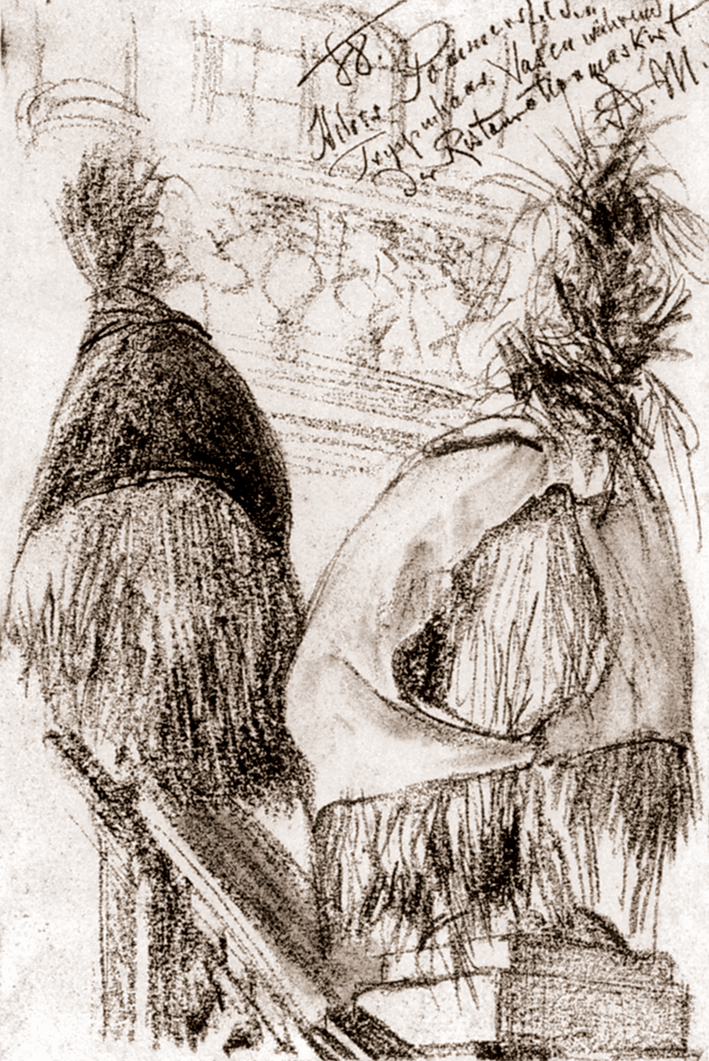  Adolpyh Von Menzel —— 城堡的楼梯和被包住的花瓶